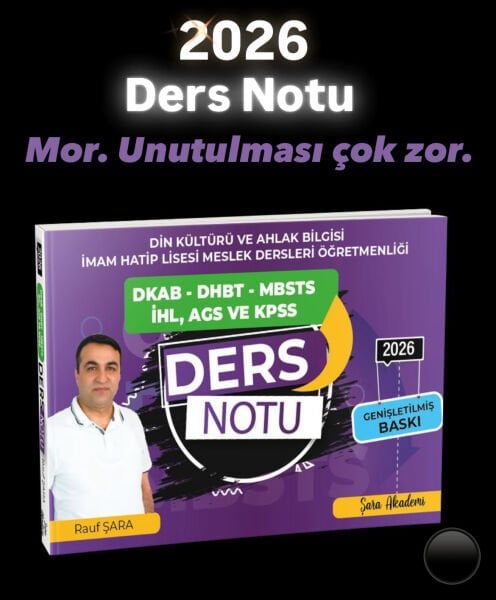 Rauf Şara 2026 Ders Notu Kitabı – Sınav Kazandıran Özel Notlar