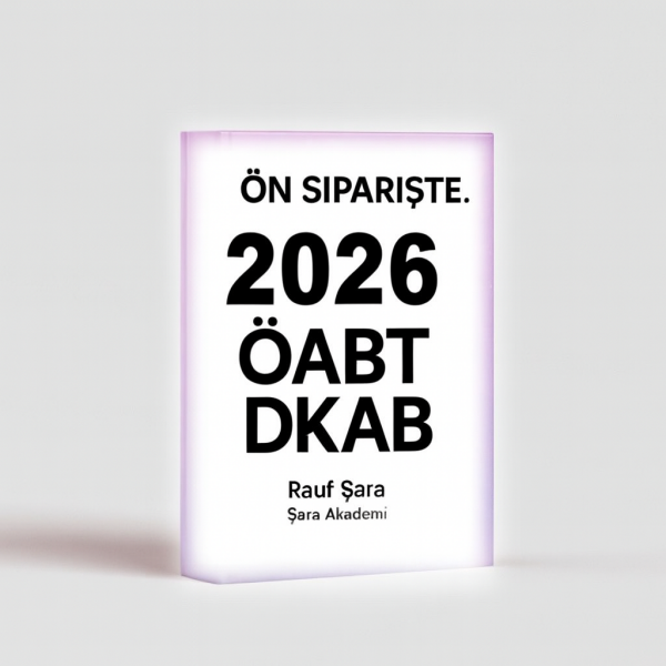 ÖN SİPARİŞ - 2026 ÖABT DKAB Konu Anlatımı Fasiküllü Şara Akademi & Rauf Şara