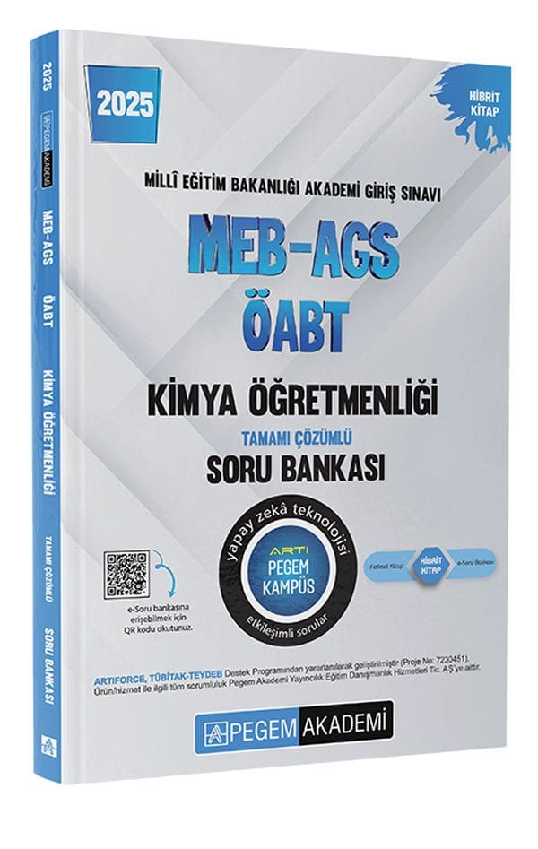 2025 MEB-AGS-ÖABT Kimya Öğretmenliği Tamamı Çözümlü Soru Bankası