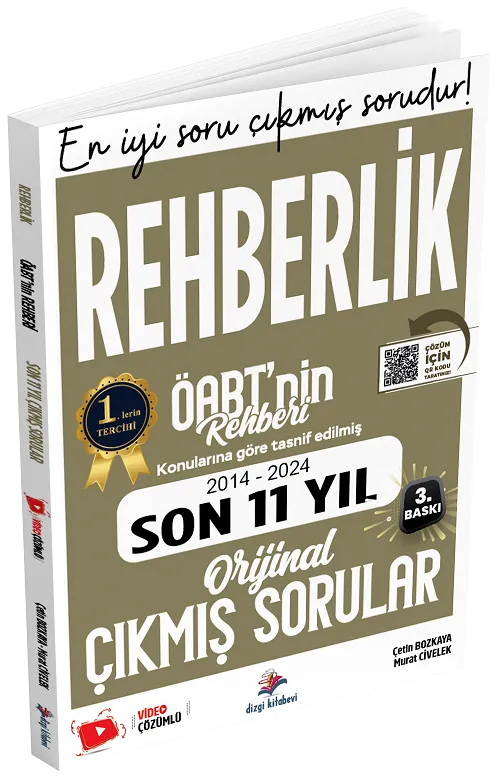 Dizgi Kitap 2025 ÖABT nin Rehberi Rehberlik Çıkmış Sorular Son 11 Yıl Çözümlü - Çetin Bozkaya, Murat Civelek Dizgi Kitap Yayınları