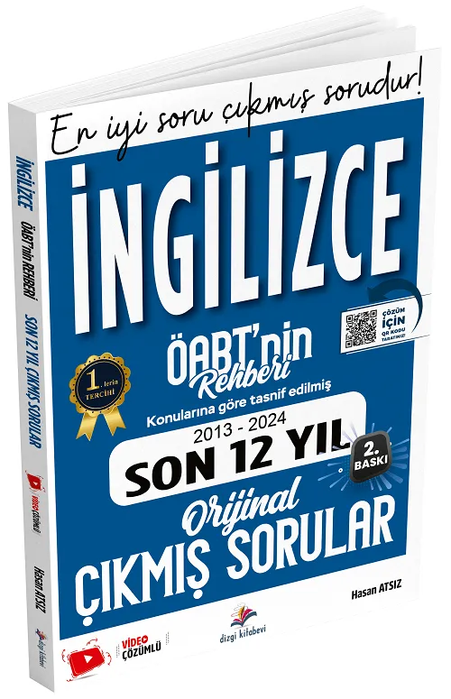 Dizgi Kitap 2025 ÖABT nin Rehberi İngilizce Öğretmenliği Çıkmış Sorular Son 12 Yıl Çözümlü - Hasan Atsız Dizgi Kitap Yayınları
