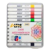 ATLIS  AKRİLİK MARKÖR KALEM SETİ 12 RENK