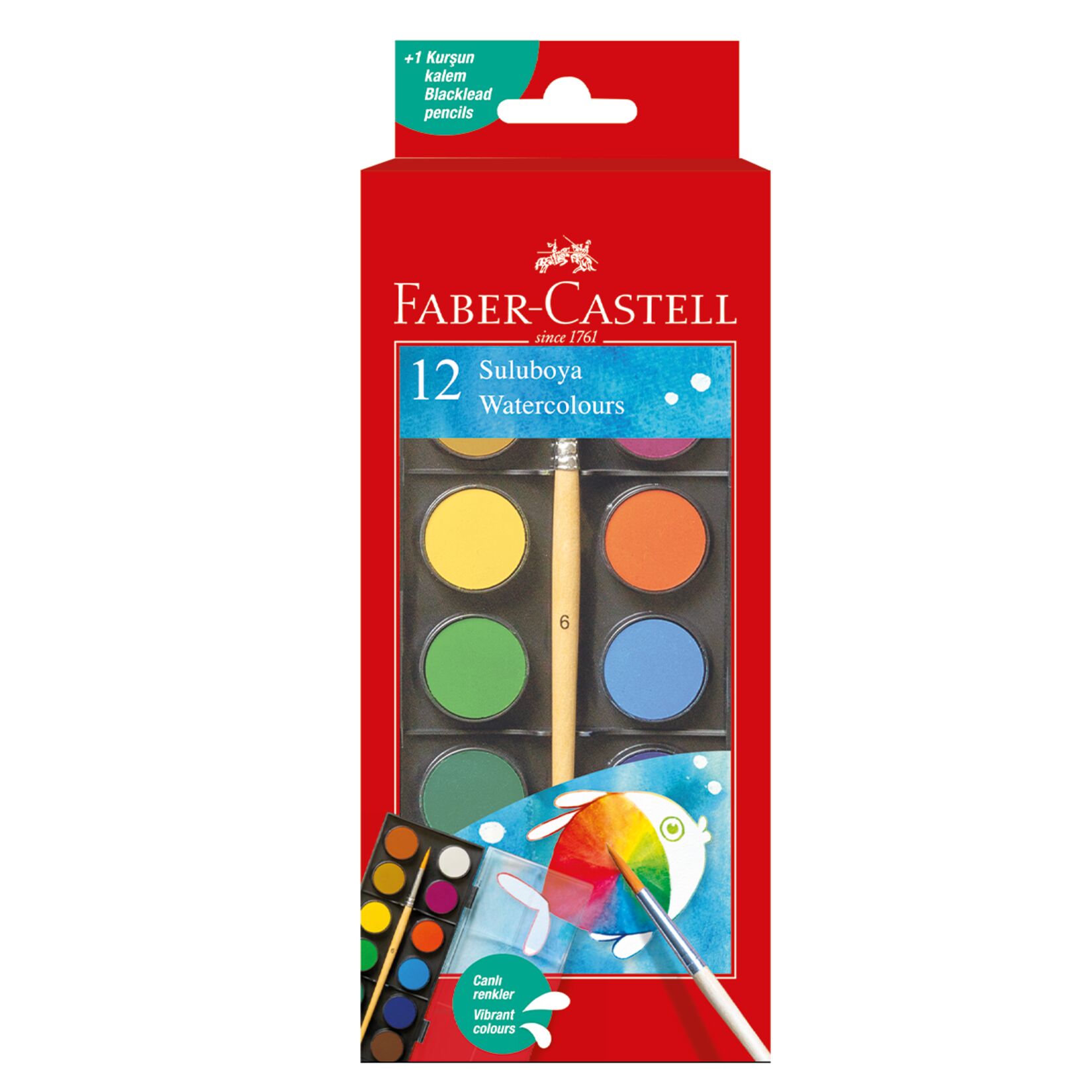 FABER CASTELL 12Lİ SULUBOYA