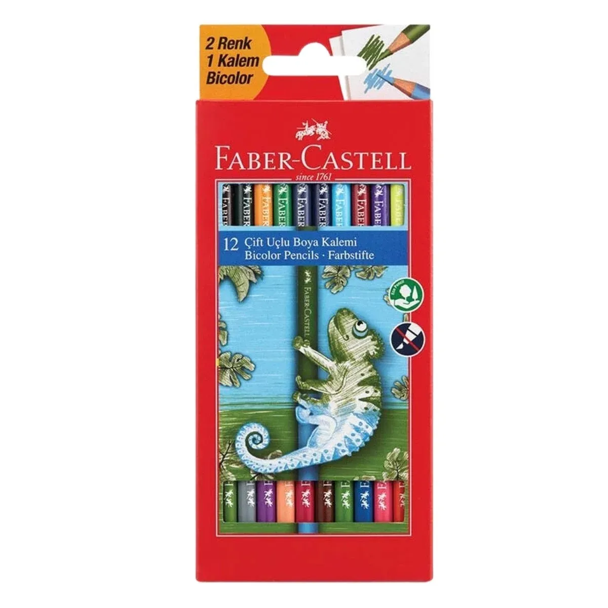 FABER CASTELL 12İ ÇİFT UÇLU BOYA KALEMİ