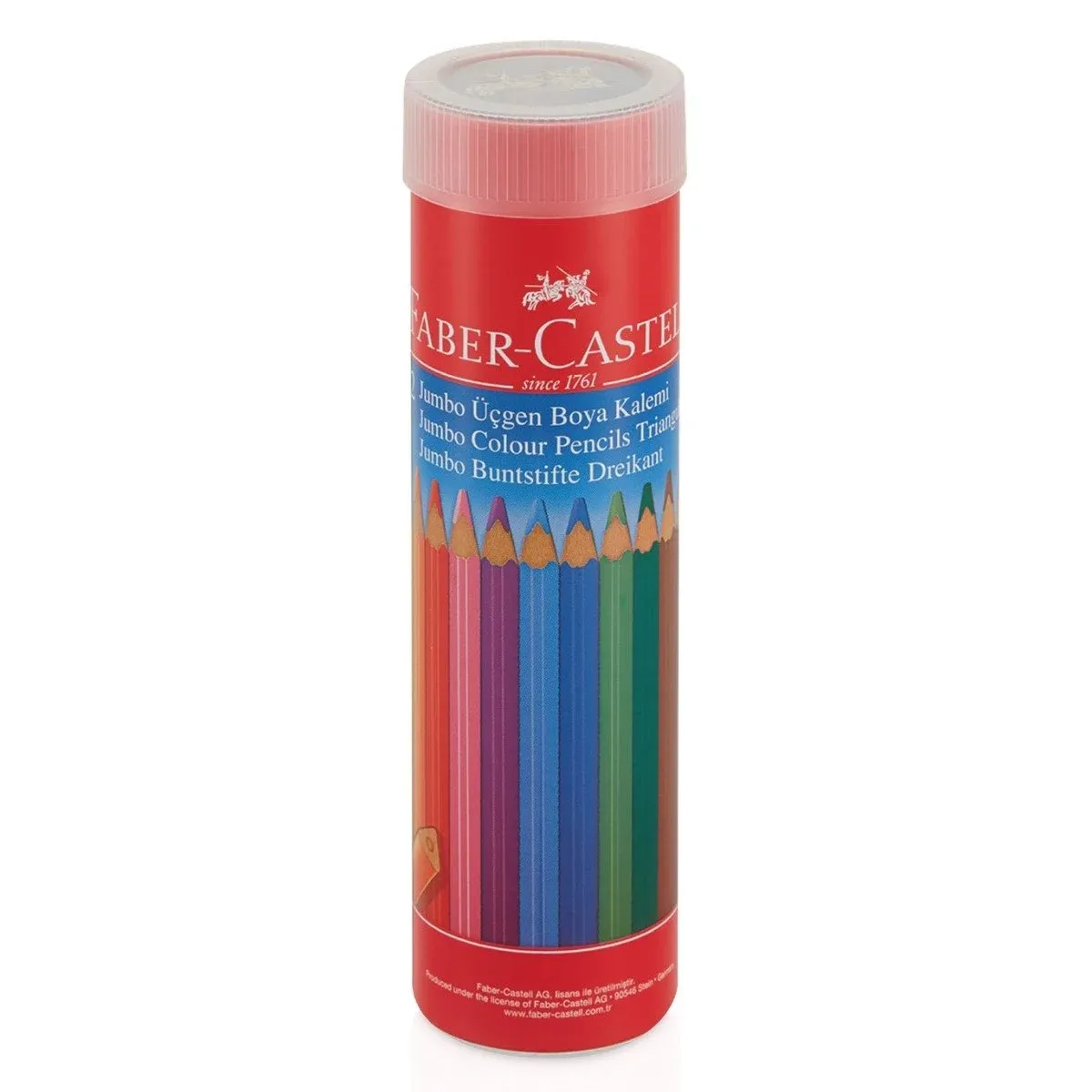 FABER CASTELL 12Lİ JUMBO ÜÇGEN BOYA KALEMİ