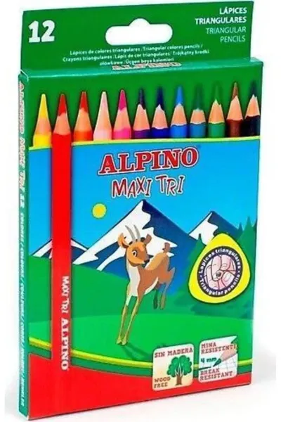 ALPINO MAXI TRI BOYA KALEMİ 12Lİ