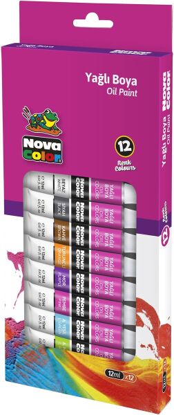 NOVA COLOR YAĞLI BOYA 12Lİ