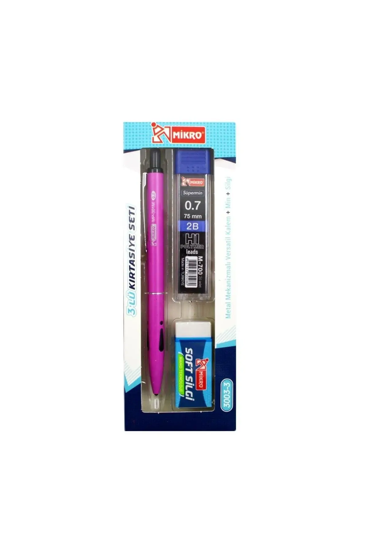 Mikro 3lü Kırtasiye Seti