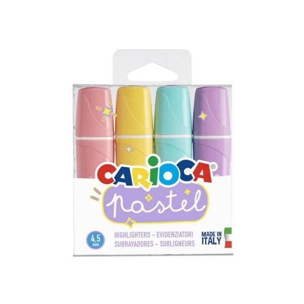 Carioca Pastel Renk İşaretleme Kalemi 4`lü