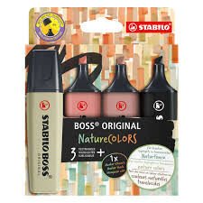 Stabilo Boss Nature Fosforlu Kalem 4 Renk