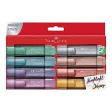 Faber-Castell Fosforlu Kalem 46 Metalik 8 Renk