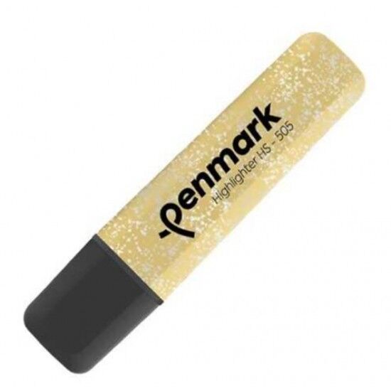 Penmark Metalik Simli Fosforlu Kalem Gold
