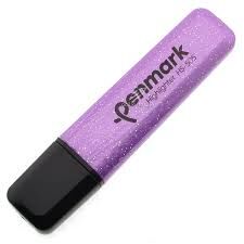 penmark Fosforlu Kalem Metalik Simli Pembe