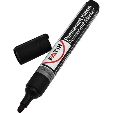 Fatih Permanent Kalem Siyah Yuvarlak Uç Doldurulabilir