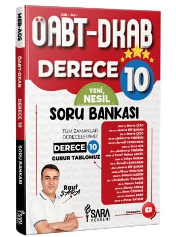 ÖABT DKAB Derece 10 Yeni Nesil Soru Bankası - Rauf Şara