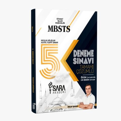 2026 MBSTS Mesleki Bilgiler Seviye Tespit Sınavı Türkiye Geneli ÖSYM Formatında 5'li Deneme Çözümlü - Rauf Şara (Şara Akademi)