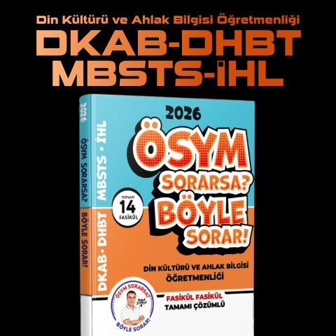 2026 ÖABT / MEB-AGS / DHBT / MBSTS ÖSYM SORARSA BÖYLE SORAR SORU