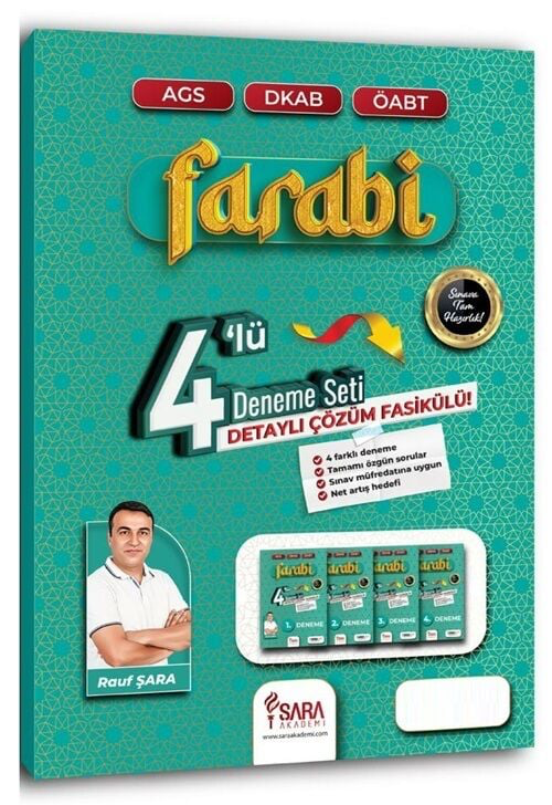 Şara Akademi ÖABT MEB-AGS Din Kültürü ve Ahlak Bilgisi Farabi 4 Deneme Çözümlü - Rauf Şara