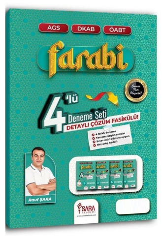 Şara Akademi ÖABT MEB-AGS Din Kültürü ve Ahlak Bilgisi Farabi 4 Deneme Çözümlü - Rauf Şara
