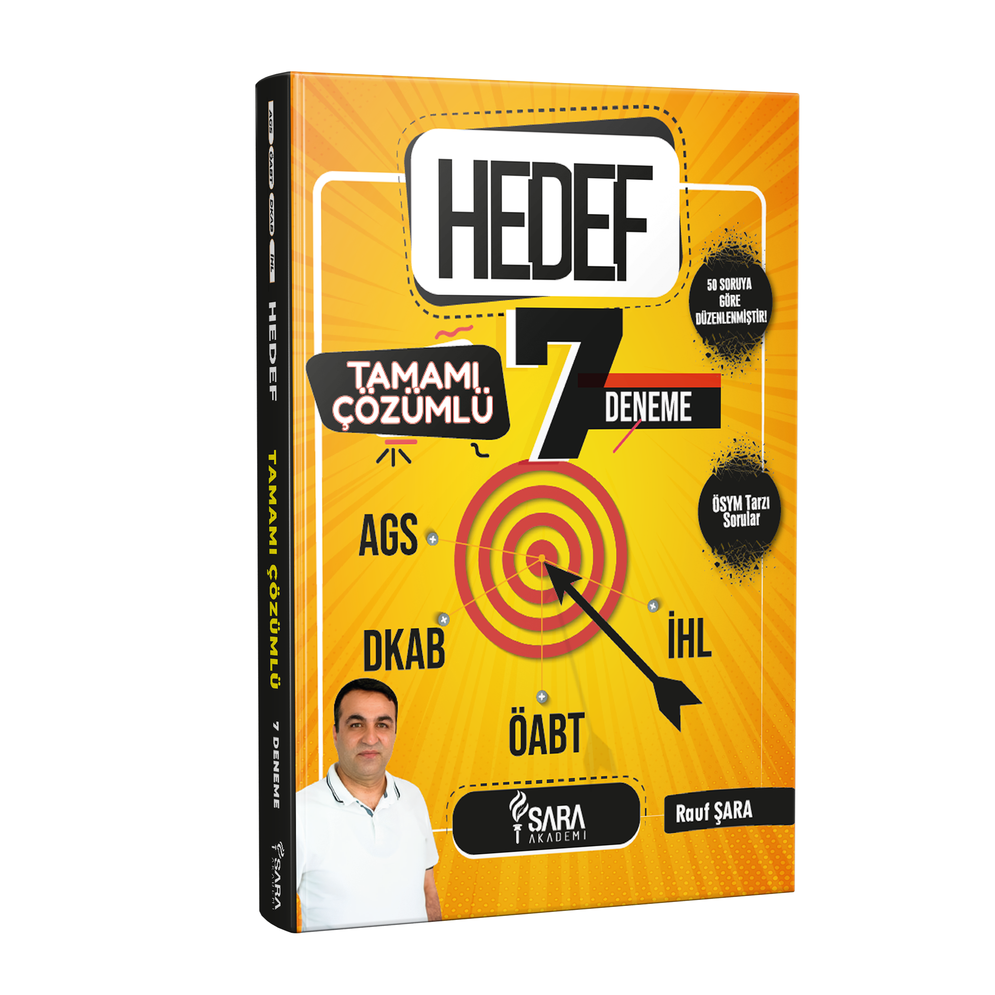 <b>Sadece 90 TL</b> HEDEF 7 Deneme - Tamamı Çözümlü | ÖSYM Tarzı AGS, DKAB, ÖABT, İHL Denemeleri | Şara Akademi - Rauf ŞARA